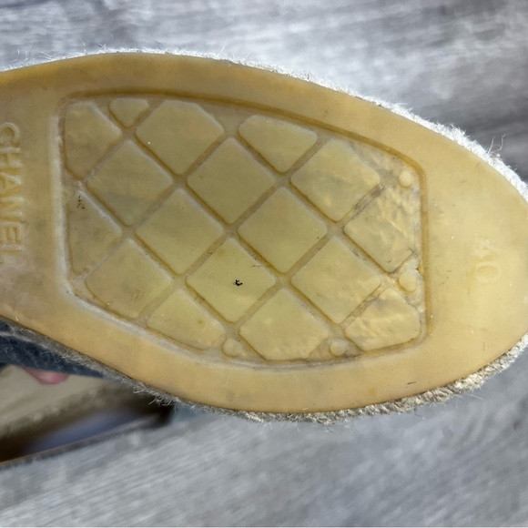 Chanel Grey Suede Espadrilles - Picture 8 of 9